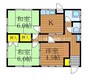 浦安南町戸建 3DKの間取り
