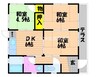 岡借家　 3DKの間取り