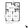 エルディム　ラポ 2DKの間取り