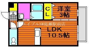 間取り図 カンパーニャ・エフ　Ｂ