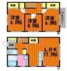 メゾン美和 3LDKの間取り