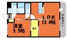 マンション・裕 1LDKの間取り