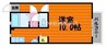 ヴェルセンチュリー９６ 1Kの間取り