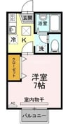 サンシャインパレス　B棟 1Kの間取り
