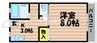 カレッジスクエア松島 1Kの間取り