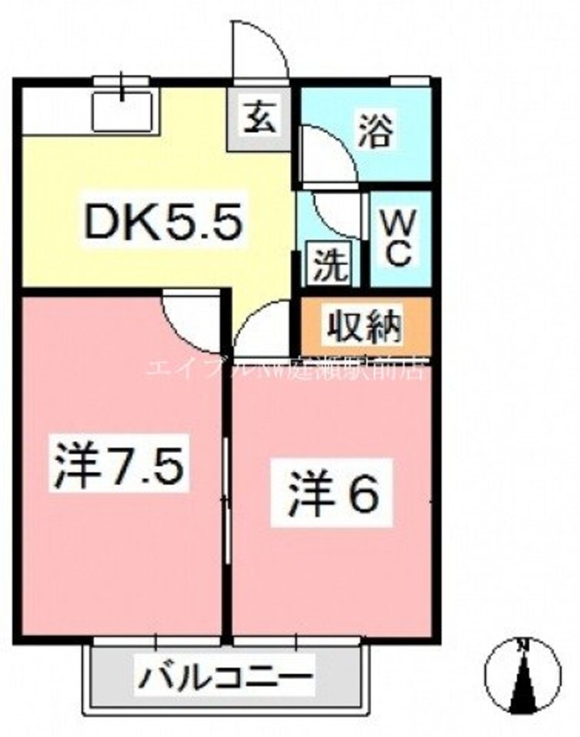 間取図 スカイライフ中庄