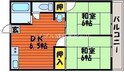 シティハイムあかね B棟の間取図