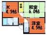プレジール三島 2Kの間取り