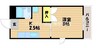 マンション吉野 1Kの間取り