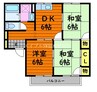 セジュールアイ　Ｂ棟 3DKの間取り