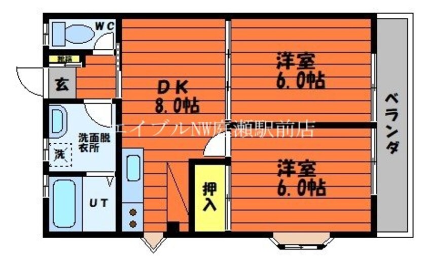 間取図 グリンハイツ　Ｂ棟