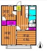 パナハイツYOU 3DKの間取り