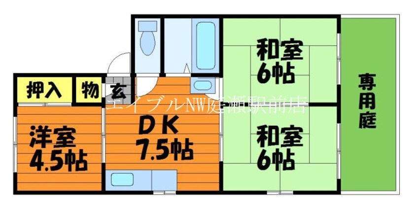 間取図 タウニィ岩崎