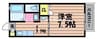 ティンカーベル 1Kの間取り