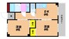 アンダンテ辰巳 2DKの間取り