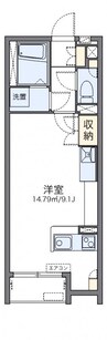 レオネクストクレール小山 1Rの間取り