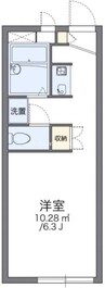 レオパレスディアコート 1Kの間取り