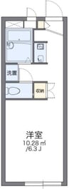 レオパレスディアコート 1Kの間取り