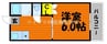 ヴィガーライフ雅Ⅱ 1Kの間取り