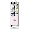 プラシード倉敷 1Kの間取り