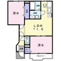 ベルデュール Cの間取図
