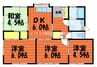 白楽町渡邉様借家 4DKの間取り