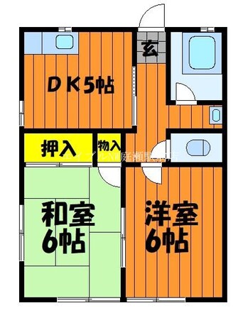 間取図 コーポ８５中棟