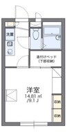 レオパレス吉備中山 1Kの間取り