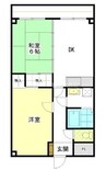 アリアＥ 2DKの間取り