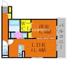 メゾン　ド　フルール 1LDKの間取り