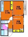 第２コゼニコーポ 2DKの間取り