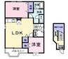 ガーデンコートＡ 2LDKの間取り