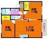 エクセレントハイツⅠ 2LDKの間取り