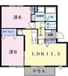 パストラルⅠ 2LDKの間取り