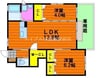 ラ・ルミエール　Ｃ棟 2LDKの間取り