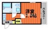 グリーンヒル中庄駅前 1Kの間取り