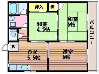 間取図 中村マンションＤ