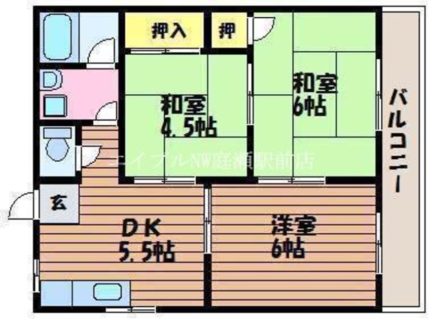 間取図 中村マンションＤ