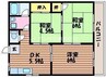 中村マンションＤ 3DKの間取り