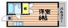 山長ビルＣ 1Kの間取り