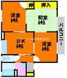 セントフランシス　Ｂ棟 3DKの間取り