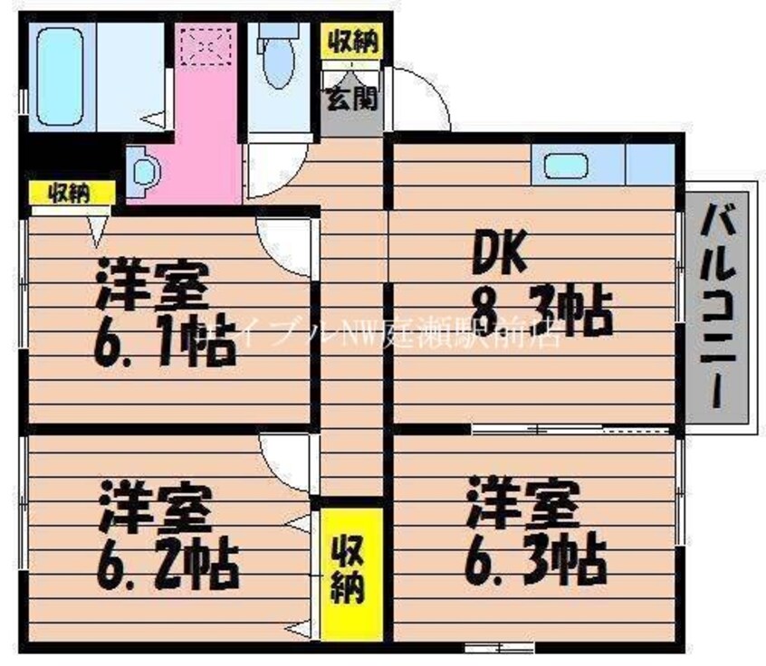 間取図 エルメゾン天城