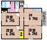 エルメゾン天城 3DKの間取り