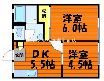 間取図 中庄サンプラザＢ