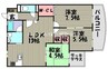 ラ・クール庭瀬 3LDKの間取り