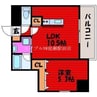 COCO川西町 1LDKの間取り