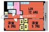 K-city葦高 2LDKの間取り