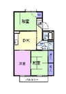 アブニール吉富　Ａ 3DKの間取り