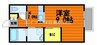 エスペランサ　B棟 1Kの間取り