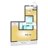 エンゼル33 1Kの間取り